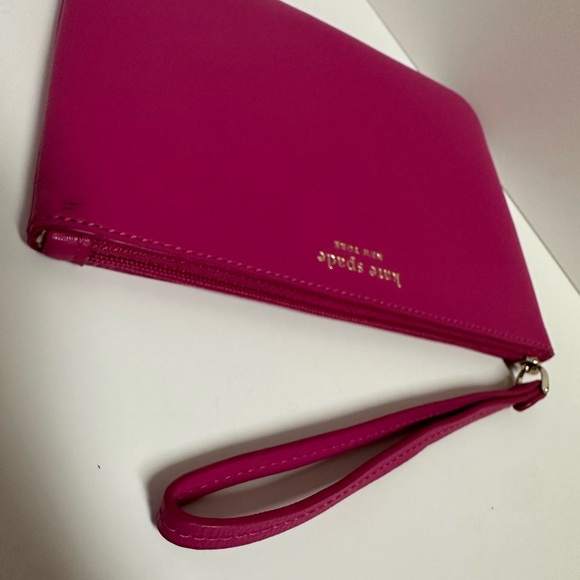 Kate Spade Saffiano PVC Small Wrislet, Bubble Gum Pink, NWT - Picture 5 of 9
